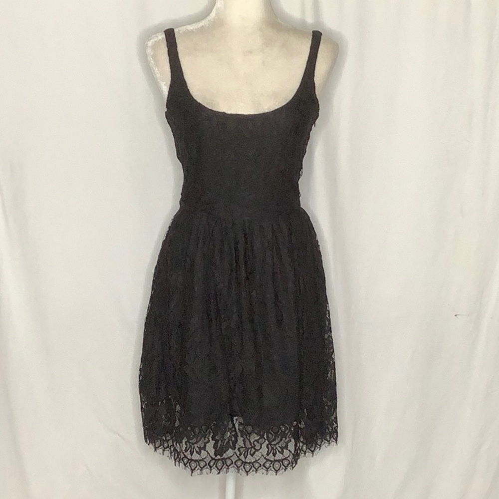 BB Dakota Little Black Lace Dress Size 6 LBD